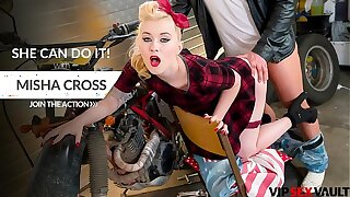 VIP Copulation VAULT - Pin Up Daughter Misha Cross Goes Be required of A Quickie With Her Biker Phase